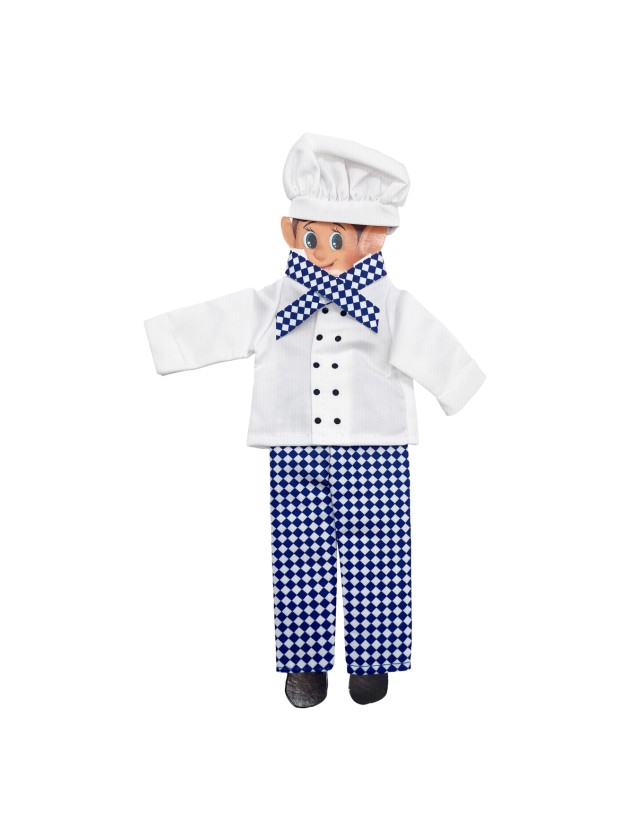 CHEF OUTFIT 4 PCS FOR ELF BEHAVIN BADLY 10CM X 0.5CM X 30CM