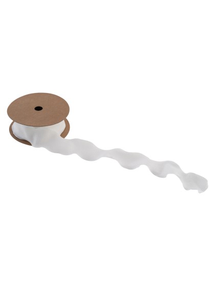 BAND PLISSE WEISS 4CM X 10M