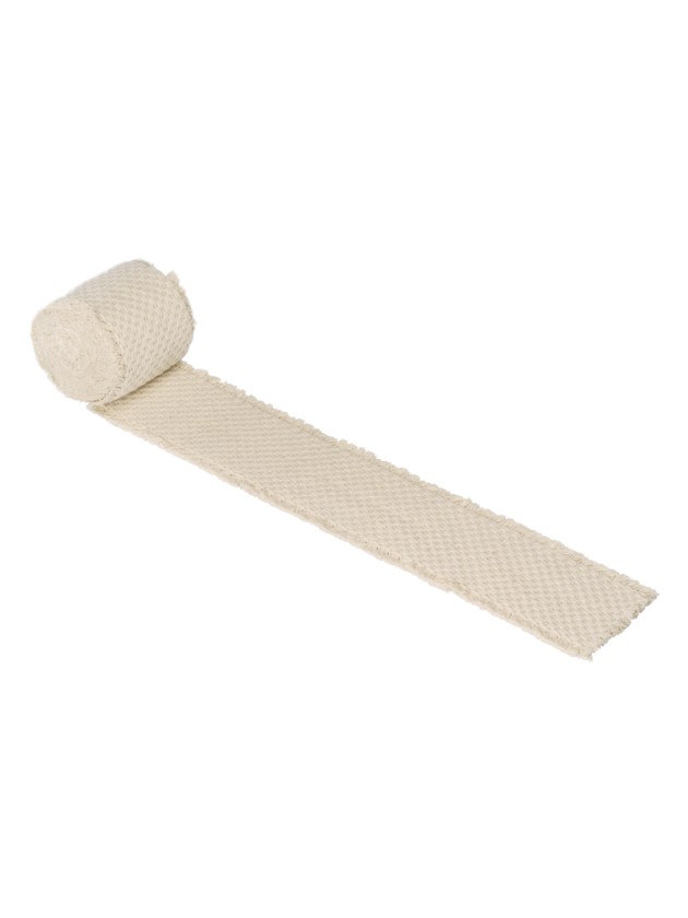 BAND BAUMWOLLE AUTHENTIC WEISS CASSE 10CM X 3M