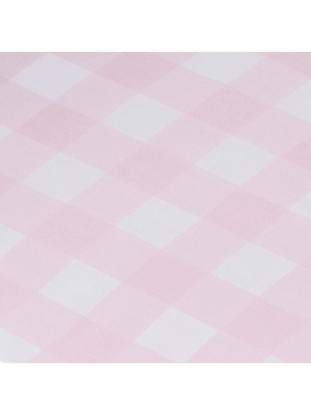TABLE RUNNER CHIFFON WATER PINK GINGHAM 28CM X 3M