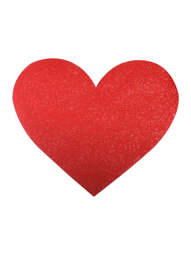 SET OF 4 PREMIUM LOVE RED HEART-SHAPE PLACEMATS 41CM X 35.5CM