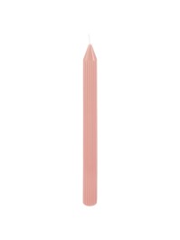 SET 2 FACKELKERZEN GERIEFELT ROSA WATER DIA 2.2CM X 25CM