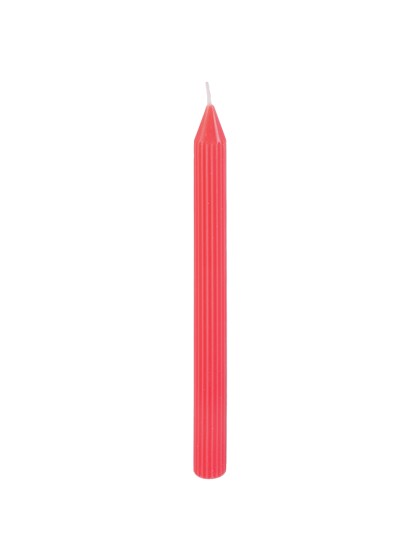 SET 2 FACKELKERZEN GERIEFELT PINK LADY DIA 2.2CM X 25CM