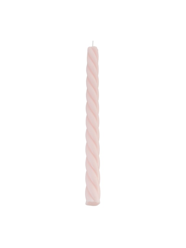 SET 2 FACKELKERZEN GEDREHT ALT ROSA DIA 2.2CM X 26CM