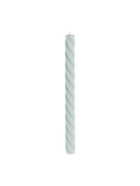 SET 2 FACKELKERZEN GEDREHT GRÜN SALBEI DIA 2.2CM X 26CM