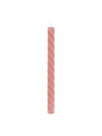 SET 2 FACKELKERZEN GEDREHT ROSA FLAMINGO DIA 2.2CM X 26CM