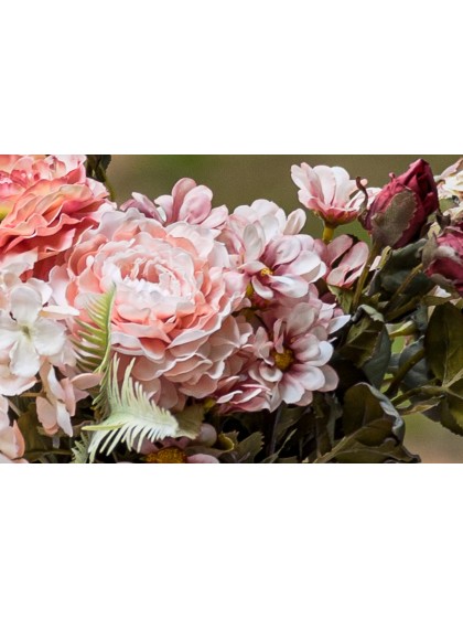 BLUMENSTRAUSS 5 STIELE BIDENS ROSA 27CM