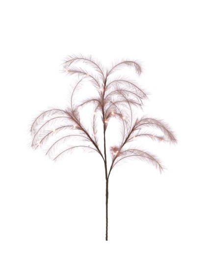 TIGE PAMPA ARTIFICIELLE ROSE AVEC LED 130CM