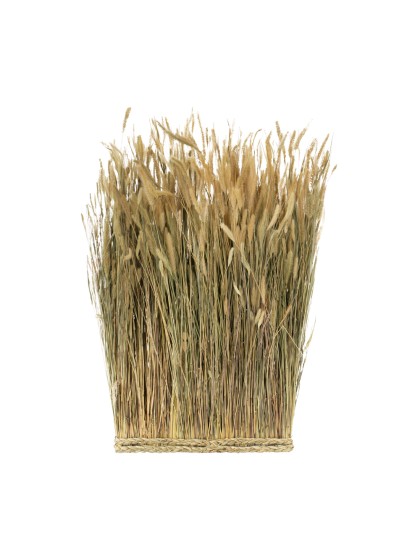 BOTTE RECHTECKIG HASENSCHWANZGRAS NATUR 34CM X 8CM X 60CM