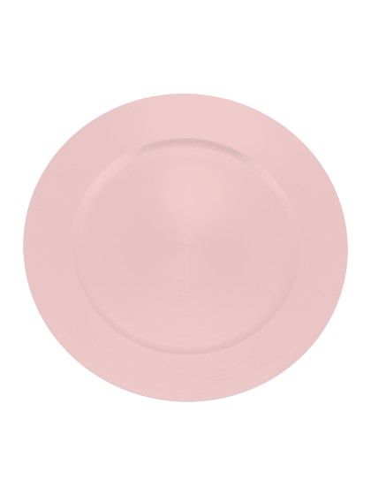 SOUS-ASSIETTE PP ROSE MAT DIA 33CM
