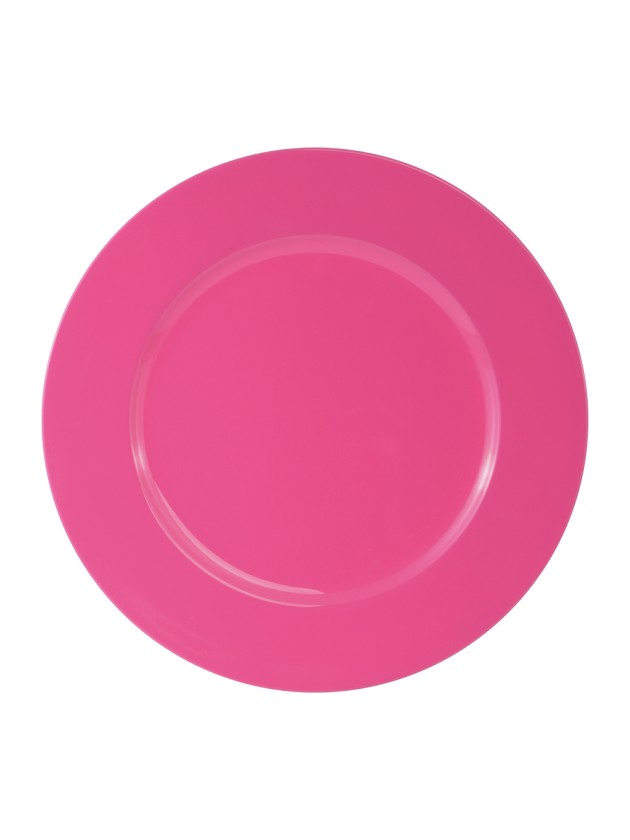 SHINY RASPBERRY PP CHARGER PLATE DIA 33CM