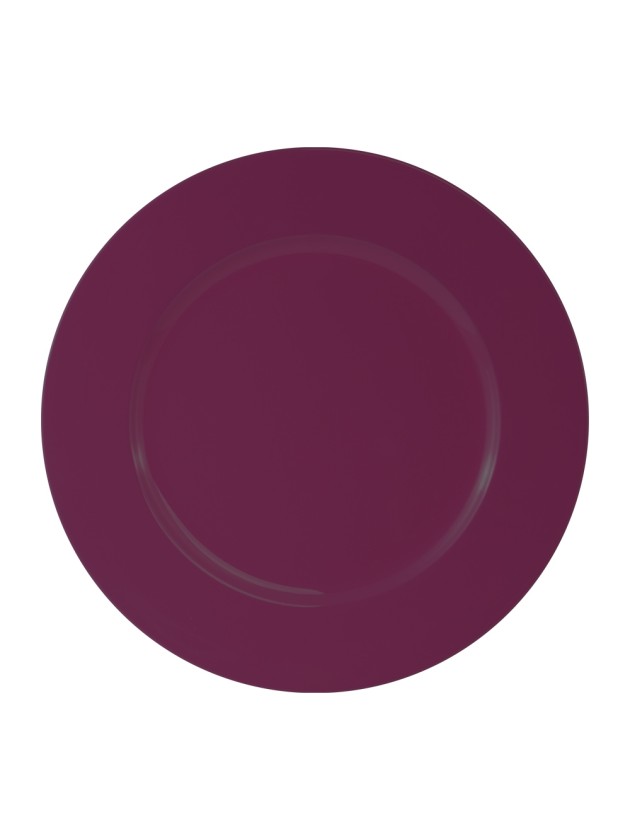SOUS-ASSIETTE PP PLUM BRILLANT DIA 33CM