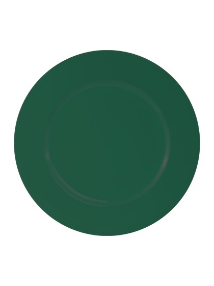 SHINY EVERGREEN PP CHARGER PLATE DIA 33CM