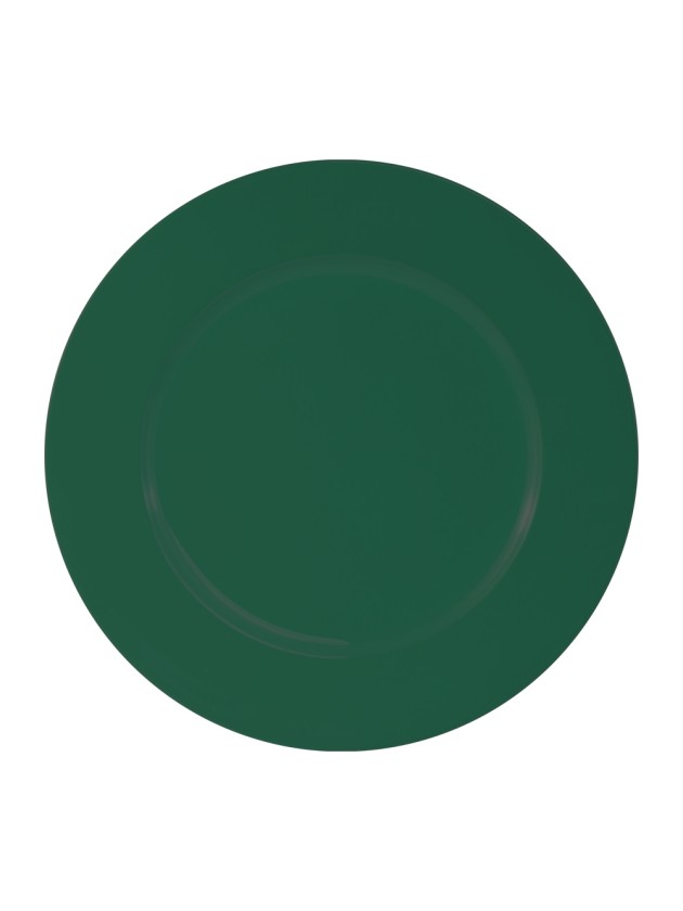 SHINY EVERGREEN PP CHARGER PLATE DIA 33CM