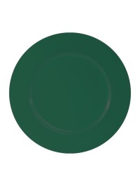 SHINY EVERGREEN PP CHARGER PLATE DIA 33CM