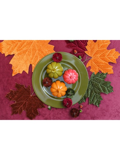 SHINY OLIVE GREEN PP CHARGER PLATE DIA 33CM