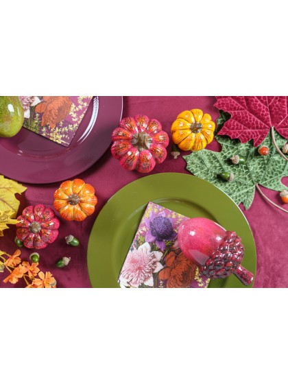 SOUS-ASSIETTE PP VERT OLIVE BRILLANT DIA 33CM