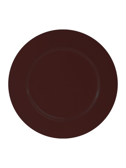 SOUS-ASSIETTE PP BRUN MAPLE BRILLANT DIA 33CM