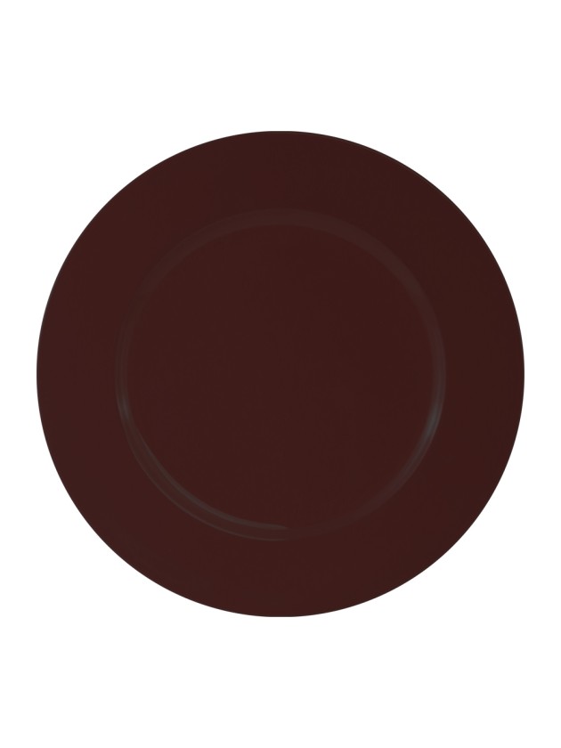 SHINY MAPLE BROWN PP CHARGER PLATE DIA 33CM