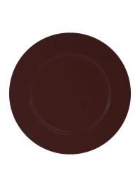 SOUS-ASSIETTE PP BRUN MAPLE BRILLANT DIA 33CM