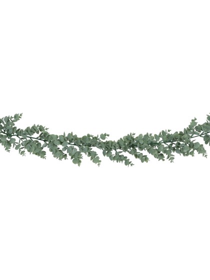 BRUSH WHITE EUCALYPTUS GARLAND 180CM
