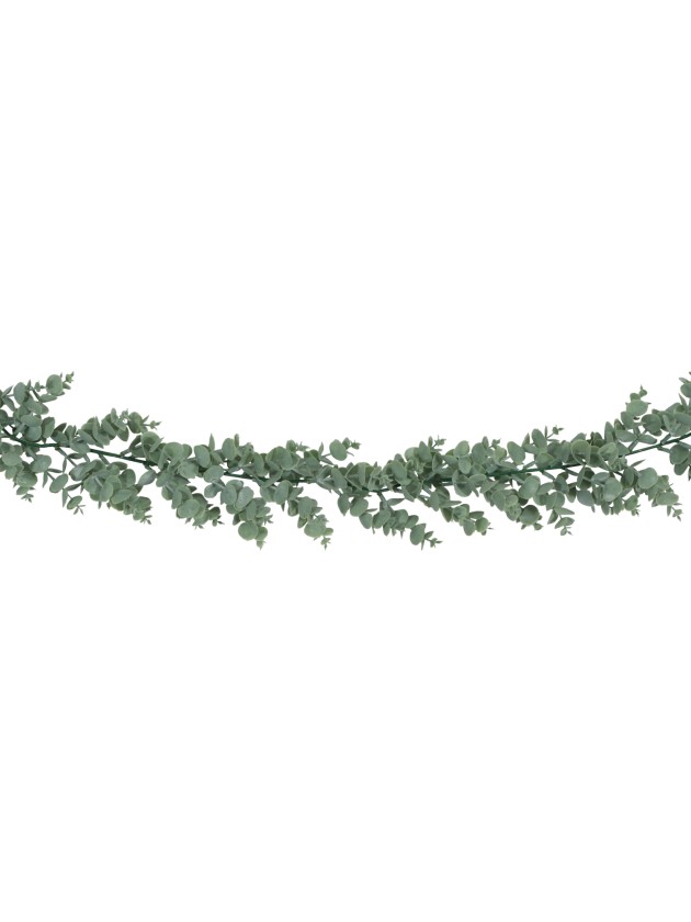 BRUSH WHITE EUCALYPTUS GARLAND 180CM