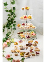 6-LEVEL ROUND ACRYLIC CAKE STAND  DIA 40CM X 15CM X 51.5CM