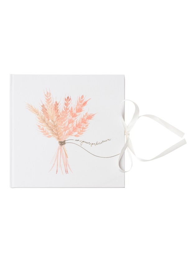 GUEST BOOK 96 PAGES UN JOUR PRECIEUX 20.5CM X 20.5CM