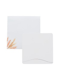 8 DANKKARTEN MIT UMSCHLAGEEIN KOSTBARER TAG 10CM X 10CM