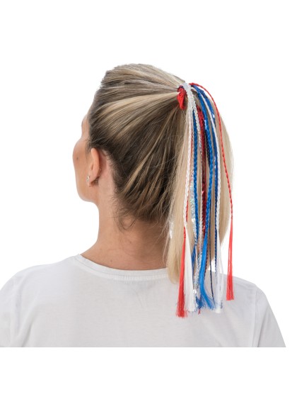 ELASTIC BRAIDS AND SEQUINS FRENCH SUPPORTER 4.5CM X 38CM
