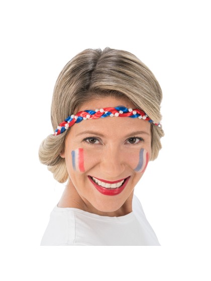 STIRNBAND ZOPF UND PERLEN FAN FRANCE DIA 56CM