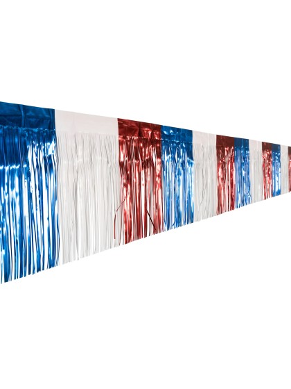 GUIRLANDE A FRANGES BRILLANTES SUPPORTER FRANCE 275CM X 75CM