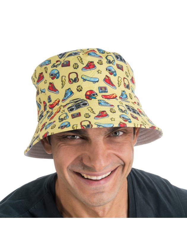 90\'S YELLOW BUCKET HAT ONE SIZE