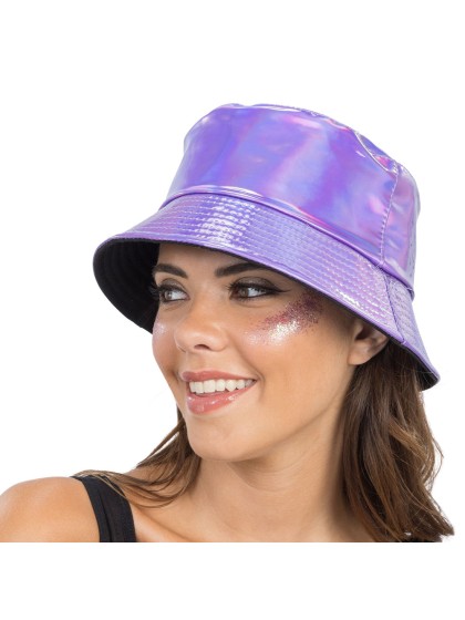 SCHLAPPHUT SCHILLERND VIOLETT Einheitsgröße