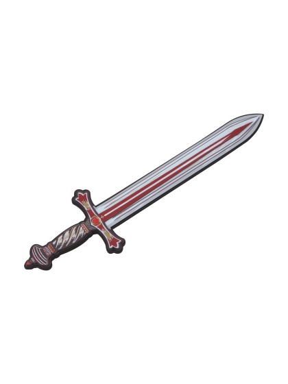 SCHWERT RITTER LÖWE ROT IN SCHAUM 11.5CM X 45CM