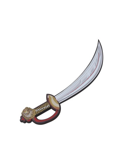 SÄBEL RITTER LÖWE ROT IN SCHAUM 10.5CM X 43.6CM