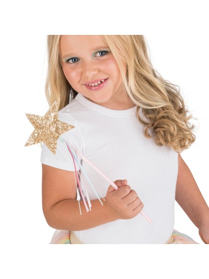GOLD STAR FAIRY WAND 10 X 36CM