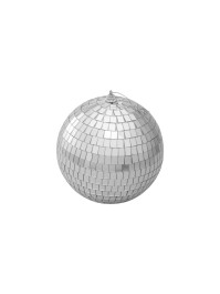 SILVER DISCO BALL DIA 15CM X 16.5CM HT