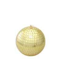 GOLD DISCO BALL DIA 15CM X 16.5CM HT
