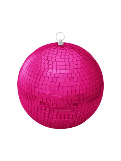 FUCHSIA DISCO BALL DIA 25CM X 26CM HT