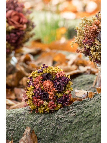 MINI BOUQUET DE TABLE AUTOMNAL DIA 6.5CM X 10CM