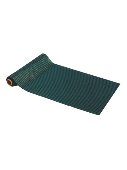 GREEN GOLDEN CORDUROY VELVET TABLE RUNNER 28CM X 3M