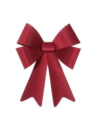 1 MAXI BURGUNDY CORDUROY VELVET BOW 50.8CM X 66CM