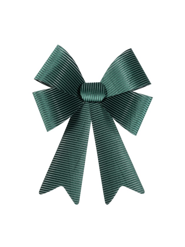 1 MAXI GREEN CORDUROY VELVET BOW 50.8CM X 66CM