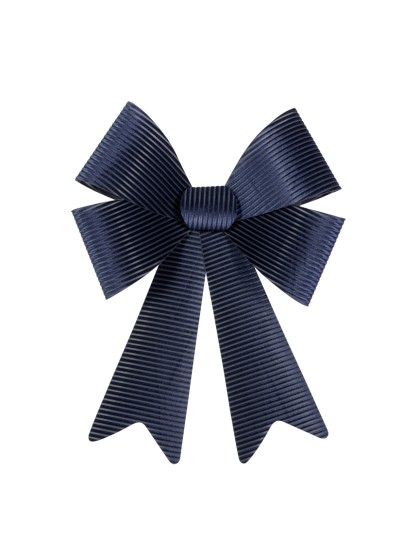 1 NOEUD VELOURS COTELE MAXI BLEU MARINE 50.8CM X 66CM