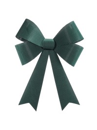 1 NOEUD VELOURS COTELE GEANT VERT SAPIN 71CM X 86CM