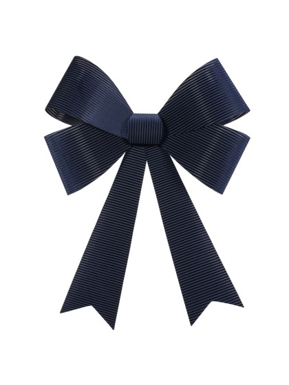 1 NOEUD VELOURS COTELE GEANT BLEU MARINE 71CM X 86CM