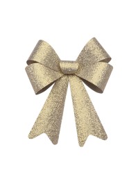 1 HQ PVC GOLD BOW WITH GLITTERS 36.5CM X 50.8CM