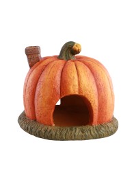 MAGNESIA PUMPKIN HOUSE CANDLE HOLDER 33CM X 32CM X 27CM