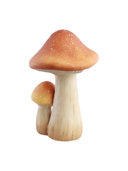 2 PILZE BRAUN MAGNESIA 21CM X 19CM X 30CM